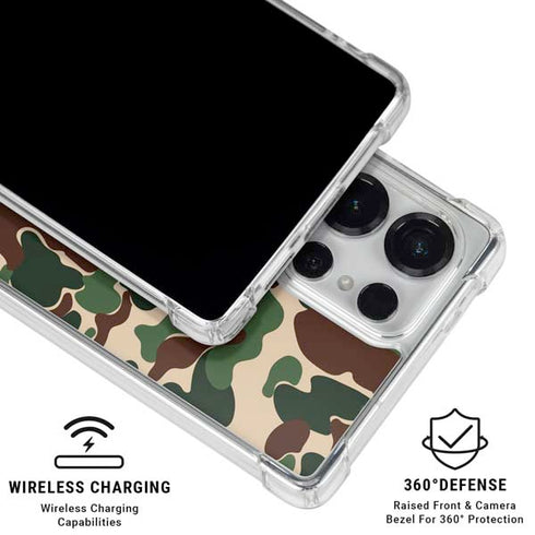 Shark Teeth Street Camo Galaxy S25 Ultra Clear Case